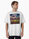 2026 Football Fan Celebration #football 2026 Oversized T-Shirt