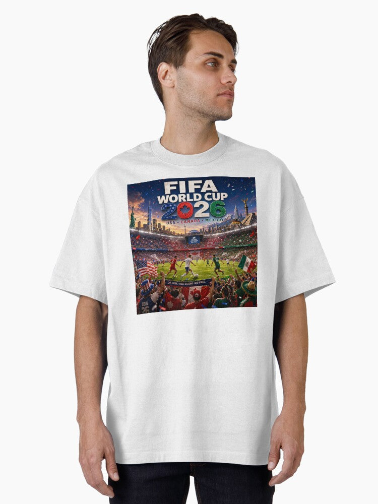 2026 Football Fan Celebration #football 2026 Oversized T-Shirt