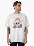 Happy New Year Gnome Family Firework New Year Eve Oversized T-Shirt | Premium Unisex T-Shirt, Trending Graphic Tee