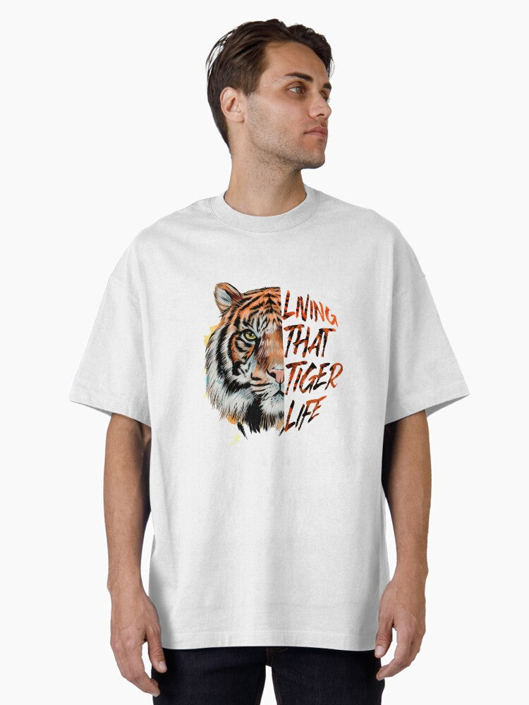 Vintage Tiger Animal Retro Tigers Lover Oversized T-Shirt | Premium Unisex T-Shirt, Trending Graphic Tee