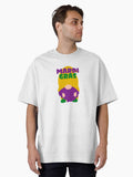Mardi Gras Gnome Oversized T Shirt T Shirt Everyday Wear
