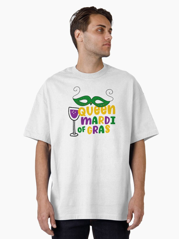 Queen Of Mardi Gras Oversized T Shirt T Shirt Minimal Style