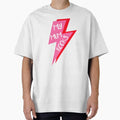 My Mum Rocks, Mother’s Day, Birthday, Pink Lightning  Oversized T-Shirt for Sale by OneThreeSix