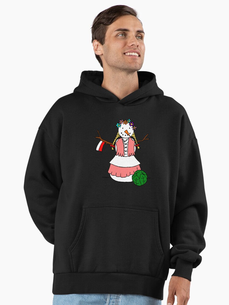Polish Snowman Premium Oversized Hoodie