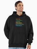 GET IN TROUBLE GOOD TROUBLE NECESSARY TROUBLE: funny gift for her Cute Family Gift idea for Mom Premium Oversized Hoodie