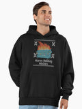 Ugly Christmas Sweater Design Dumpster Fire - Warm Holiday Wishes Premium Oversized Hoodie