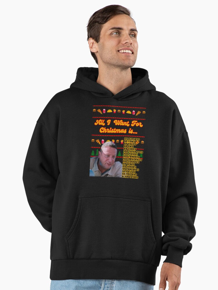 55 Burgers Fries Tim Robinson Christmas Premium Oversized Hoodie