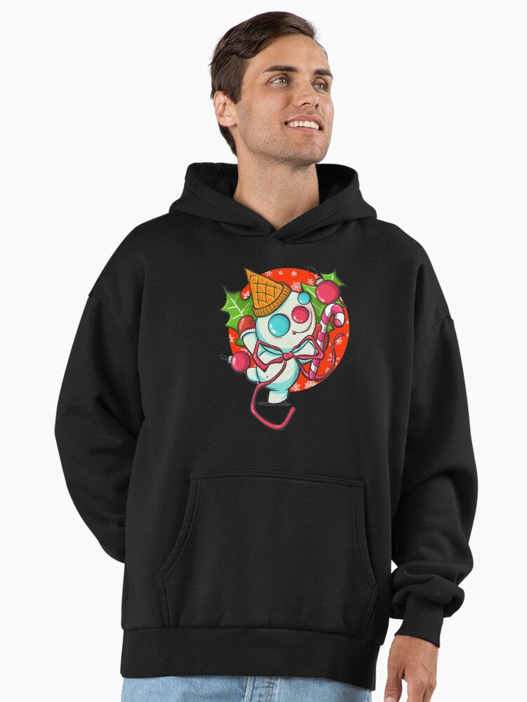 Mr. Bingle Snowman New Orleans Christmas Icon Premium Oversized Hoodie