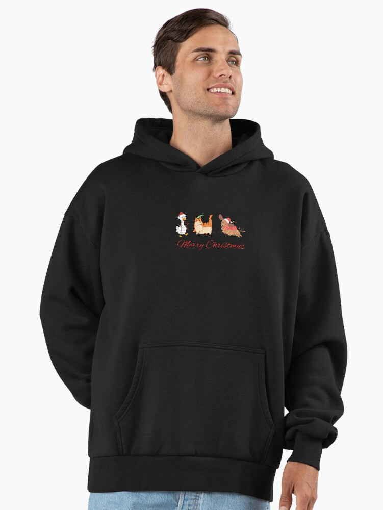 Merry Christmas, Christmas humor, funny Christmas design Premium Oversized Hoodie