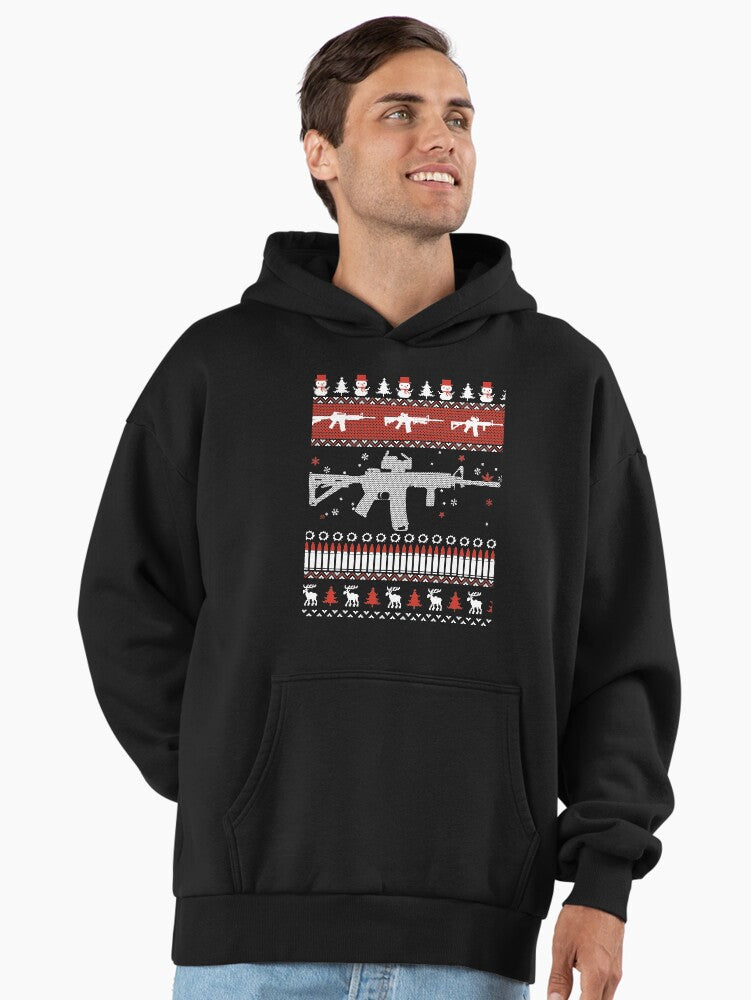Funny Ugly Christmas design for AR 15 lover Sweater Premium Oversized Hoodie