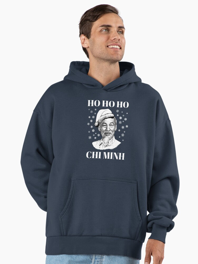 Ho Ho Ho Chi Minh Funny Vietnam Christmas Gift Idea Premium Oversized Hoodie