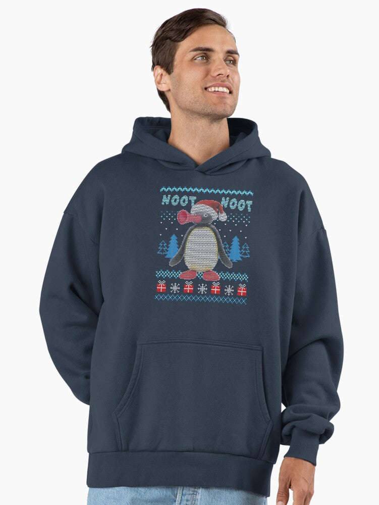 Noot Noot Pingu Funny Christmas Gift, Pingu Meme Xmas Premium Oversized Hoodie