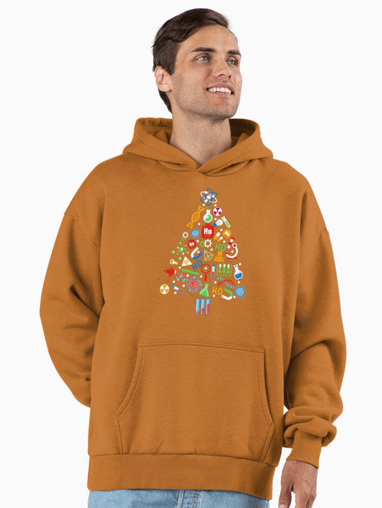 Chemist Tree Ugly Christmas Sweatshirt Premium Oversized Hoodie