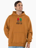Funny Christmas lights pun Working over holidays Premium Oversized Hoodie