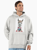 Llama Latte Christmas Premium Oversized Hoodie