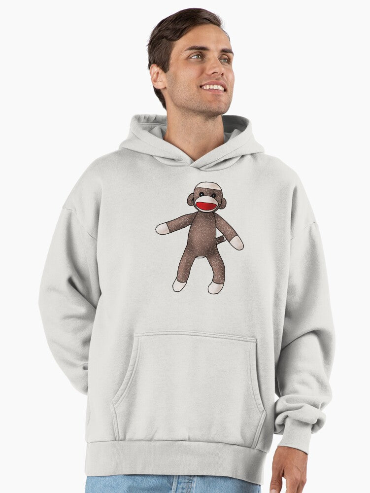 Classic Sock Monkey Painting Premium Oversized Hoodie