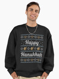 Ugly Hanukkah Sweater, Happy Hanukkah, Jewish shirt Premium Oversized Sweatshirt