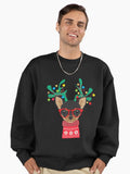Chihuahua Funny Holiday Xmas Christmas Premium Oversized Sweatshirt
