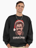 Ron Swanson Christmas Premium Oversized Sweatshirt