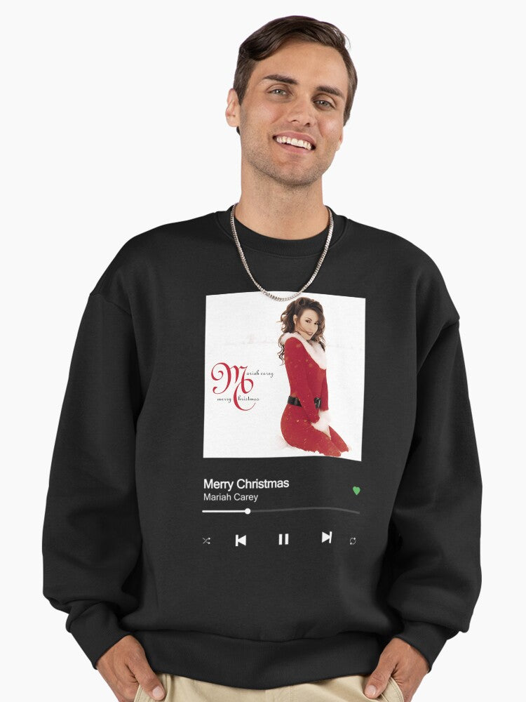 Christmas Ma.riah Carey - Merry Christmas Premium Oversized Sweatshirt