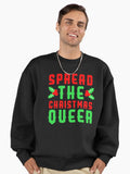Spread The Christmas Queer Premium Oversized Sweatshirt