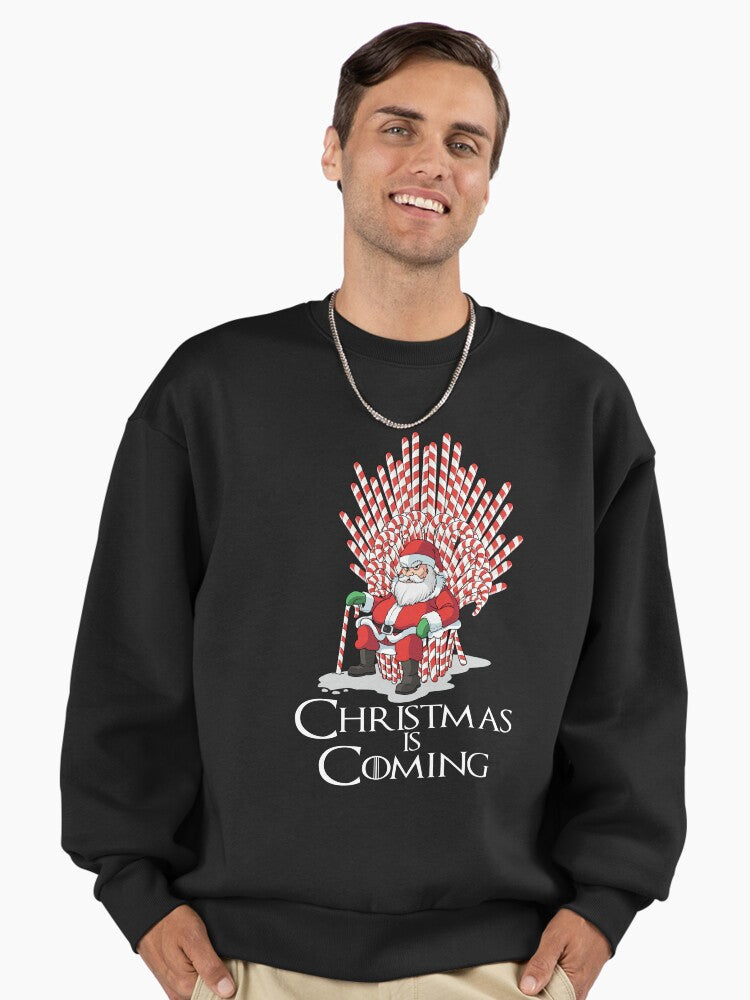Cane Of Thrones Christmas Is Coming Premium Oversized Sweatshirt
