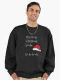 This Is My Christmas Hoodie Ho Ho Ho Etc - Christmas Xmas Ugly Sweater Premium Oversized Sweatshirt