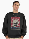 Japanese Corgi Dog Kawaii Premium Oversized Sweatshirt