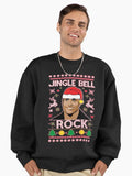 Jingle Bell Rock Ugly Christmas Sweater Premium Oversized Sweatshirt