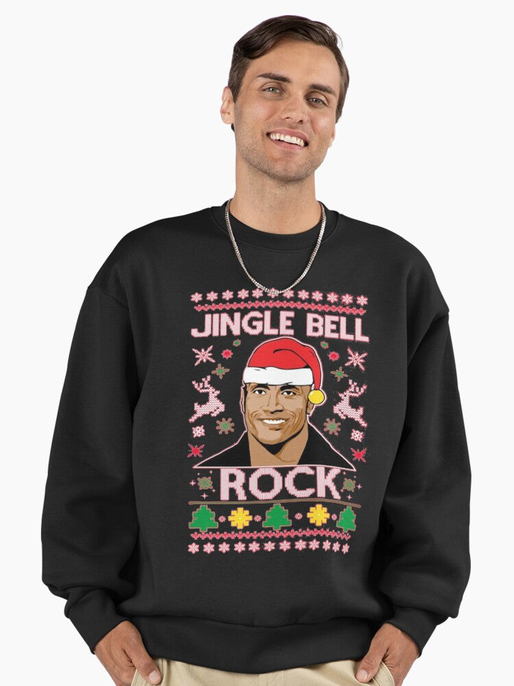 Jingle Bell Rock Ugly Christmas Sweater Premium Oversized Sweatshirt