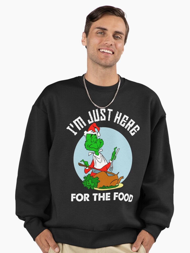 I'm just here for the food Premium Oversized Sweatshirt