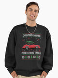 Funny Christmas Ugly Sweater - Driving Home for Christmas - 964 911 Premium Oversized Sweatshirt