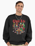 Viral Thug Life Christmas Cool Design Premium Oversized Sweatshirt