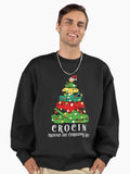 Crocin Around The Christmas Tree Premium Oversized Sweatshirt