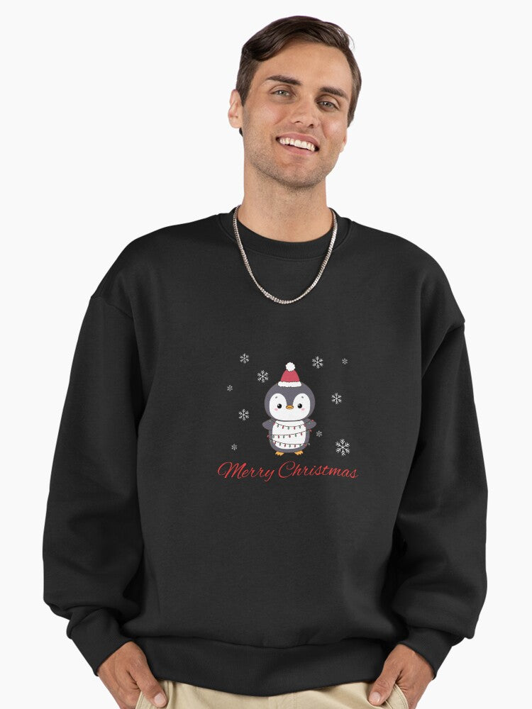 Merry Christmas, Christmas humor, funny Christmas design Premium Oversized Sweatshirt
