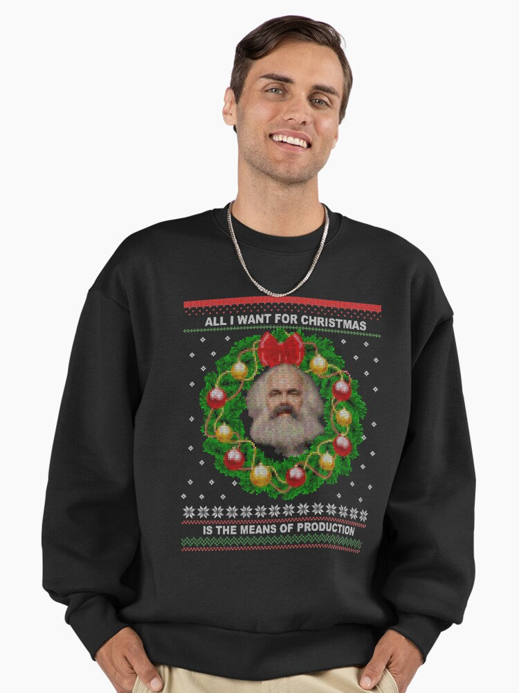 the christmas communism Premium Oversized Sweatshirt