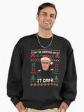 Mick McCarthy It Can’t Be Christmas Can Funny Xmas Football Premium Oversized Sweatshirt