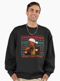 Christmas Leonardo DiCaprio Laughing Meme - Django Unchained Meme Premium Oversized Sweatshirt