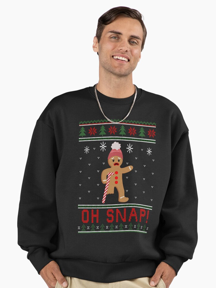 Oh Snap! Christmas Gingerbread Man Premium Oversized Sweatshirt