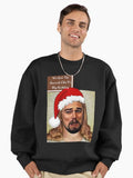 Leo Meme Jesus Birthday Party Xmas Premium Oversized Sweatshirt