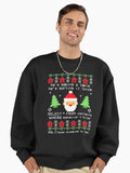 Funny Works Coder Santa Claus SQL Clause Is Coming To Town Christmas Premium Oversized Sweatshirt