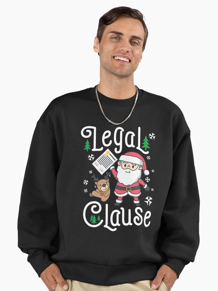Legal Clause Funny Attorney Christmas Premium Oversized Sweatshirt
