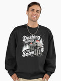 Dashing Through The Snow Premium Oversized Sweatshirt