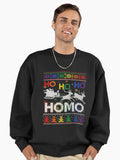 Ho Ho Homo Gay Christmas Premium Oversized Sweatshirt