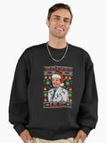 COVID-19 Ugly Christmas Sweater Design The Wind Of God Preacher WTFBrahh Premium Oversized Sweatshirt