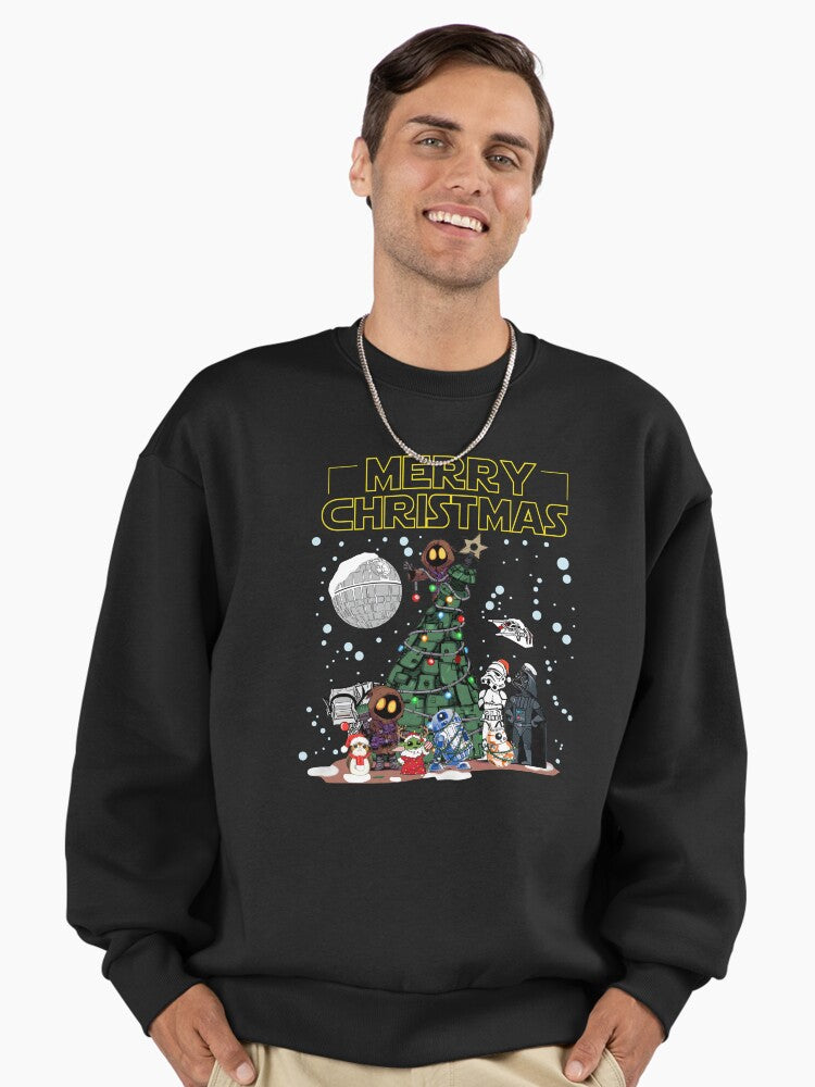 Funny Disney Merry Christmas Xmas Premium Oversized Sweatshirt