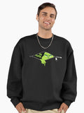 Ew People Christmas Grinch Premium Oversized Sweatshirt