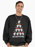 Oh Dentistree Dentistry Dentist Teeth Chistmas Season Premium Oversized Sweatshirt