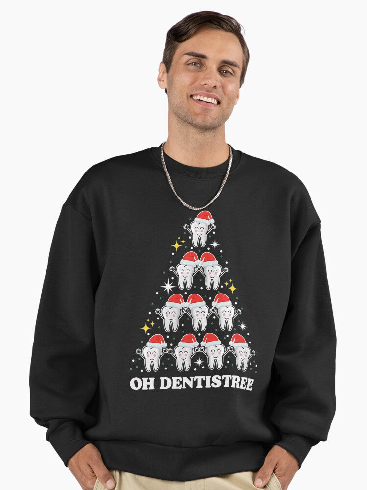 Oh Dentistree Dentistry Dentist Teeth Chistmas Season Premium Oversized Sweatshirt