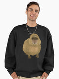 Gort the famous capybara Premium Oversized Sweatshirt